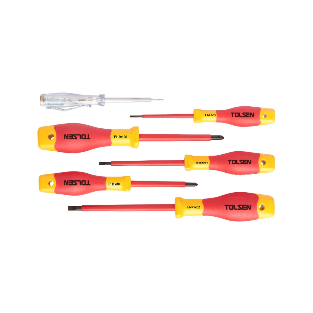 Набір викруток Tolsen діелектричних VDE 6 предм. (V33506) - зображення 1