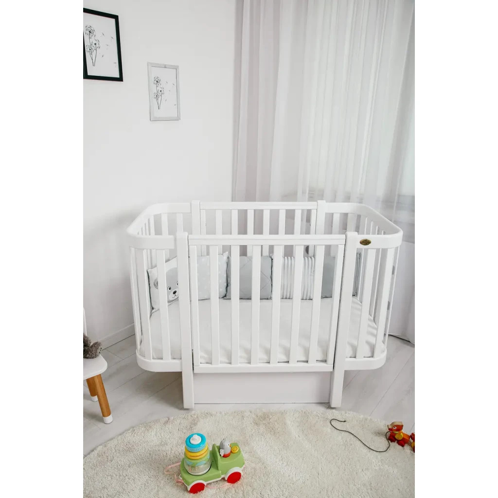 Ліжечко Angelo Magic біле (дерево) 120х60 (12002) - зображення 6