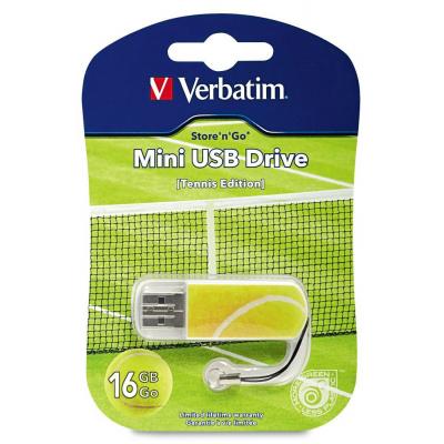 USB флеш накопичувач Verbatim 16GB Sports Edition - Tennis USB 2.0 (98683) - зображення 3