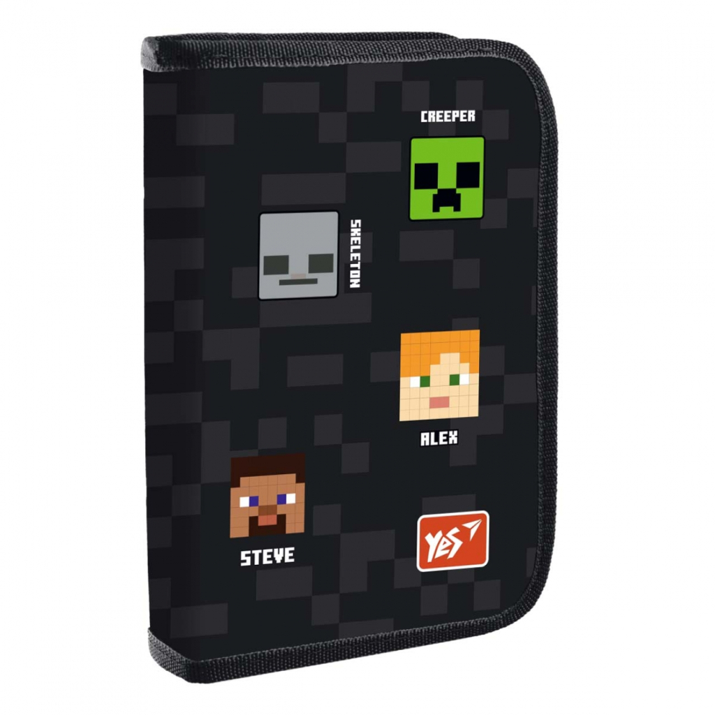 Пенал Yes HP-04 одинарний з двома клапанами Minecraft (533428) - зображення 1