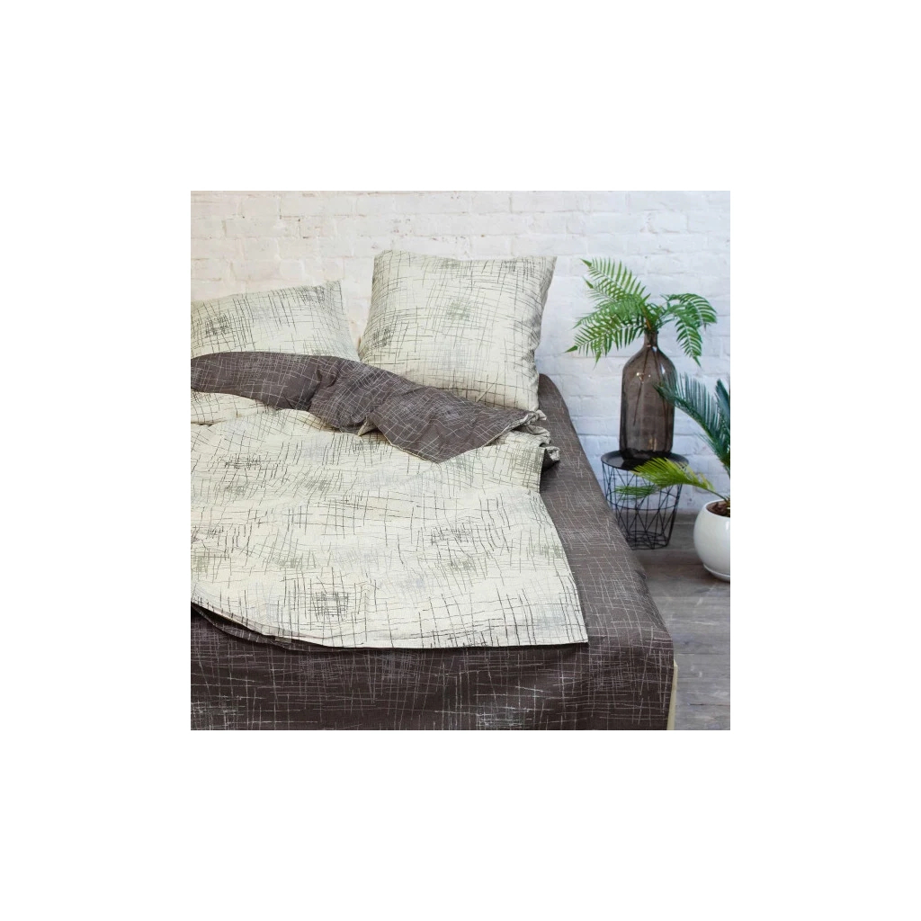 Постільна білизна Viluta 19010 Ранфорс з простирадлом на резинці євро (19010-ev_160) - зображення 3