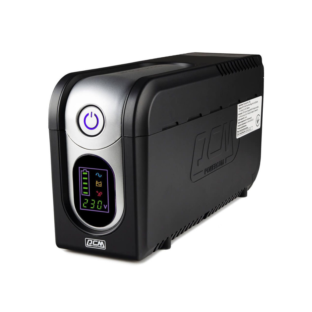 Пристрій безперебійного живлення Powercom IMD-625AP LCD (IMD-625AP LCD Schuko) - зображення 3