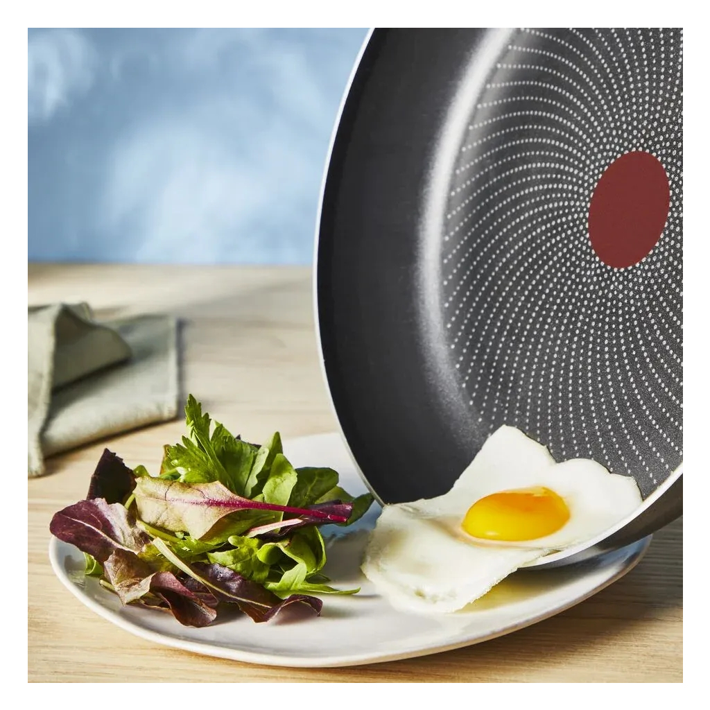 Сковорода Tefal So'' Light 26 см, алюміній, бакеліт, скло, чорний (H0560542_SET) - зображення 8