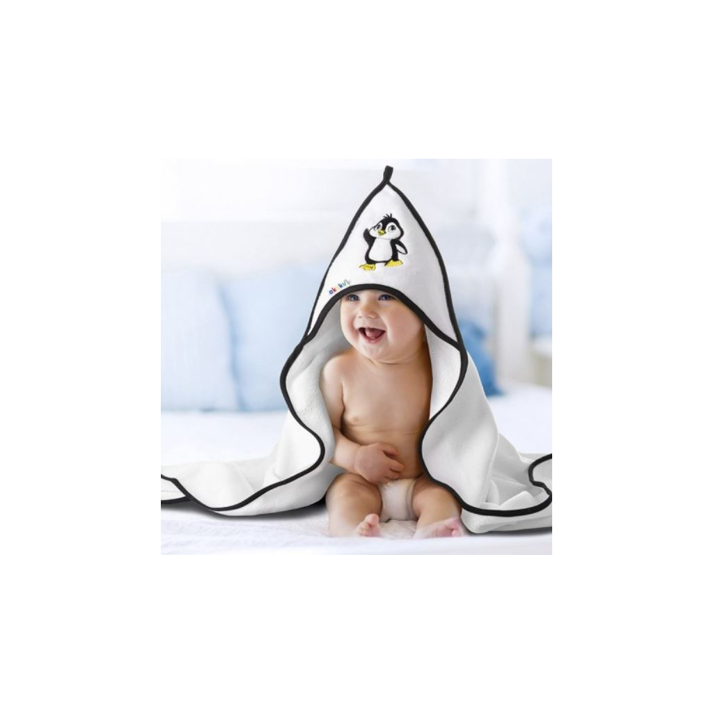Рушник для купання Akuku з капюшоном Пінгвін, 100x100 см (A1240) - зображення 3