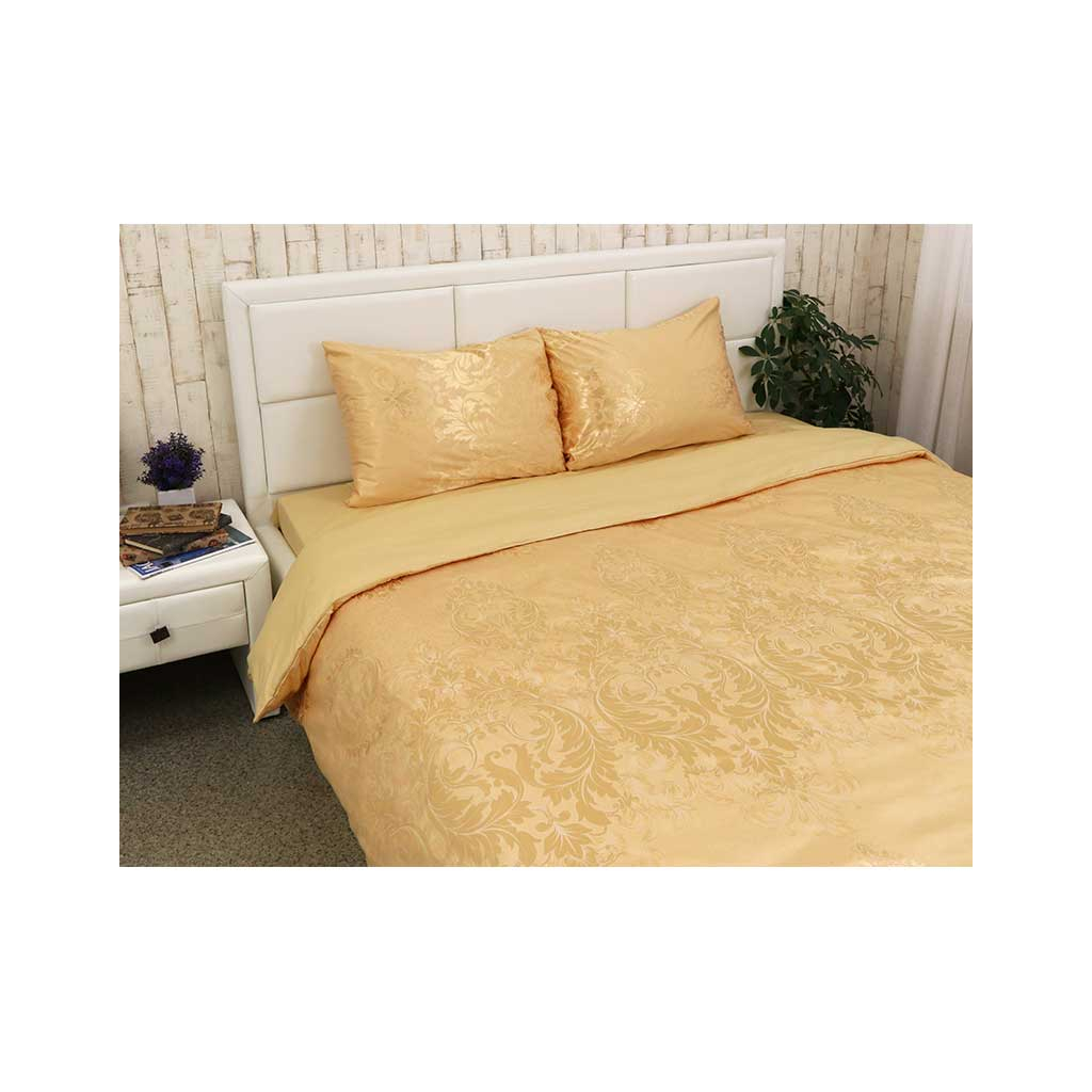 Постільна білизна Руно АЖ Золотий сатин набивний полуторний (1.137АЖ_ЗолотоА) - зображення 1