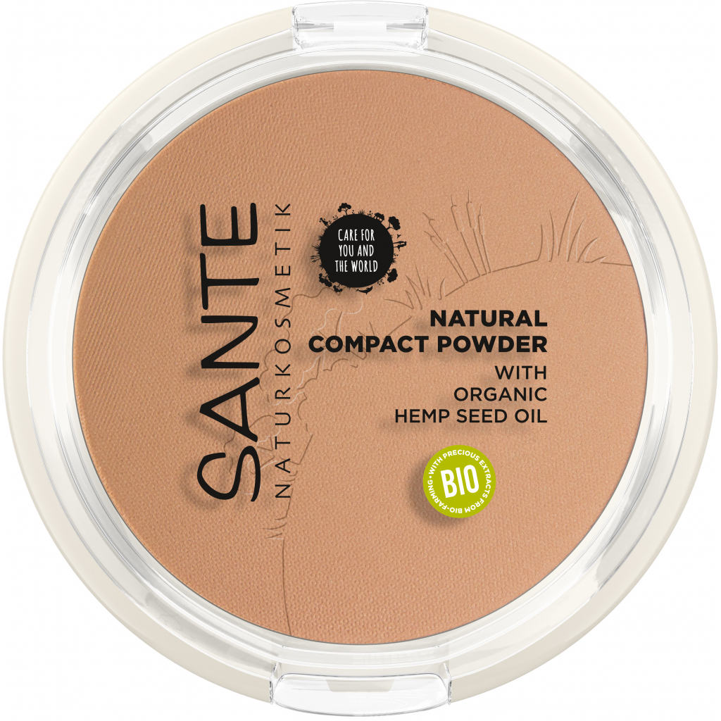 Пудра для обличчя Sante Natural Compact Powder 03 - Warm Honey 9 г (4025089085393) - зображення 1