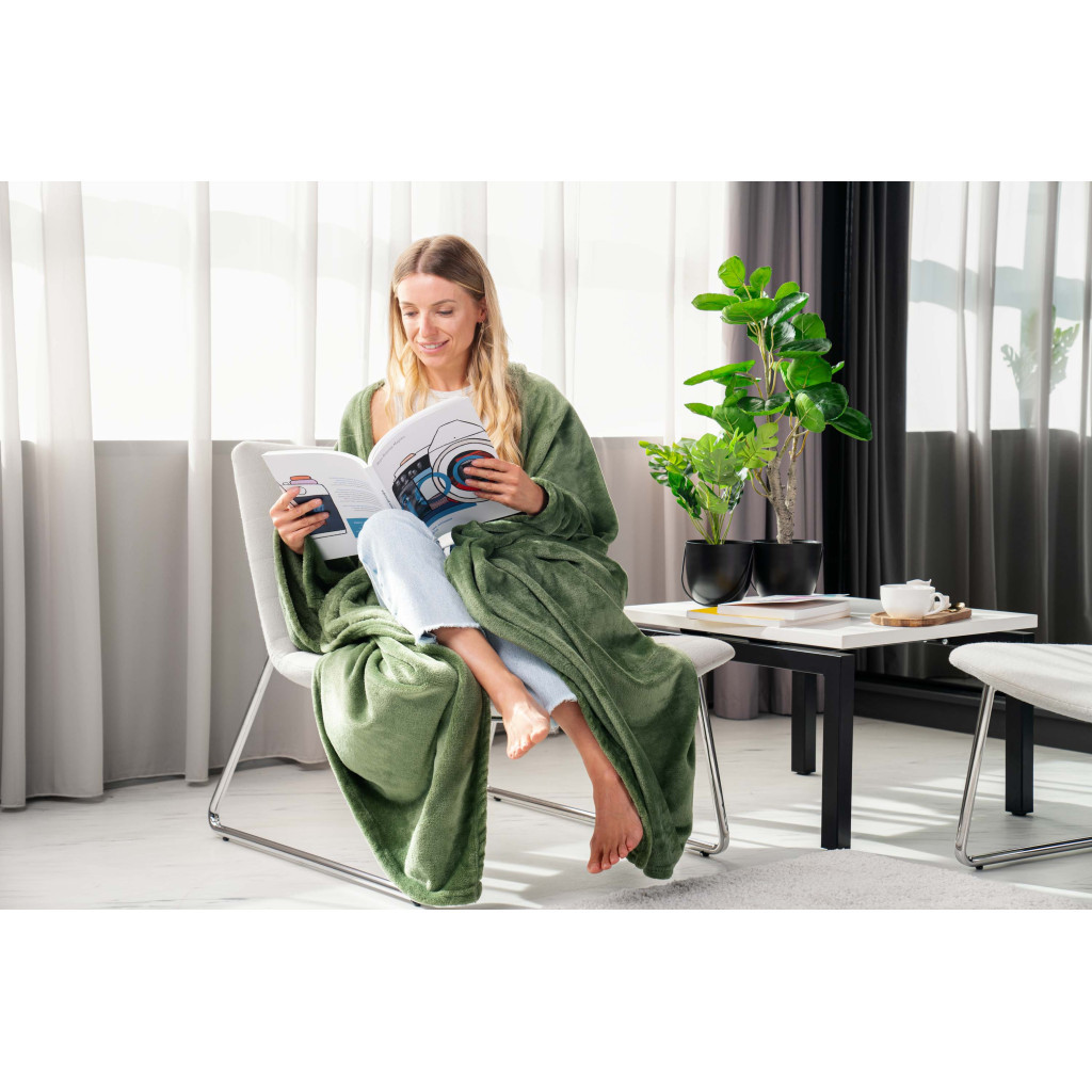 Плед Ardesto Flannel зелений, 160х200 см (ART0209SB) - зображення 5