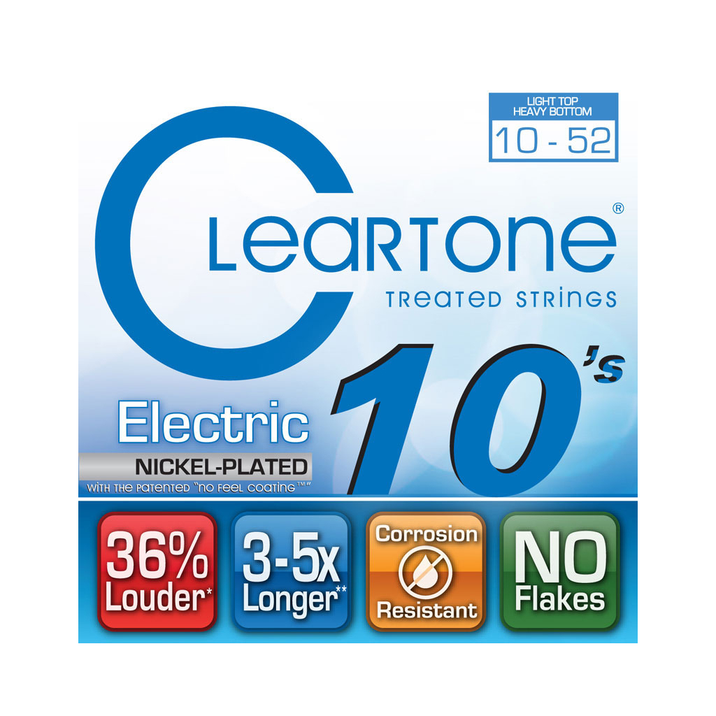 Струни для гітари Cleartone Electric Nickel-Plated Light Top Heavy Bottom (10-52) (9420) - зображення 2