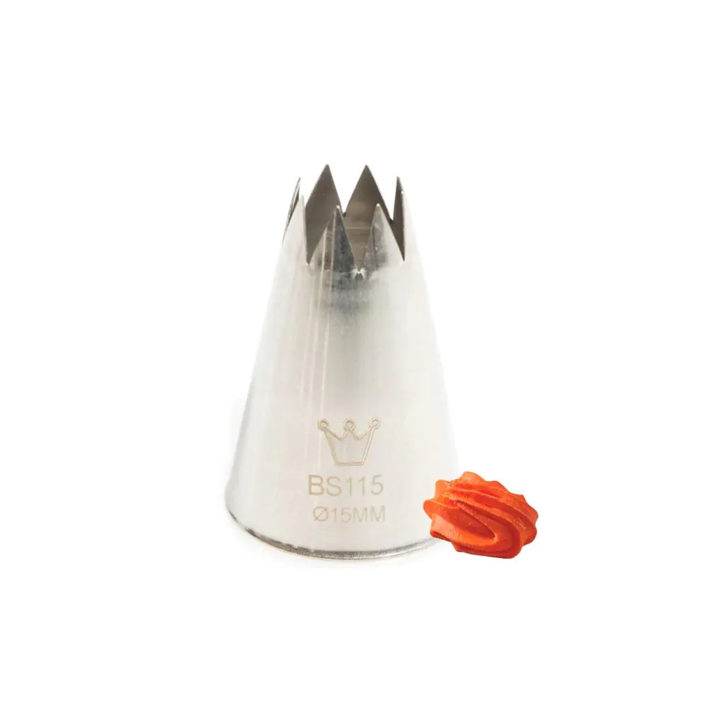 Кондитерська насадка Martellato Open Star 15 мм (BS 115) - зображення 1