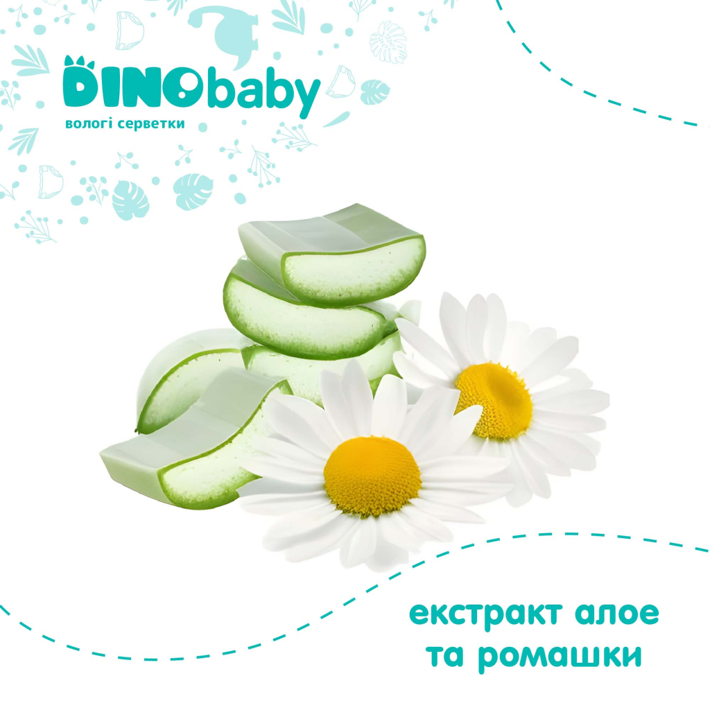 Дитячі вологі серветки Dino Baby 3 упаковки по 110 шт (2000998939984) - зображення 9