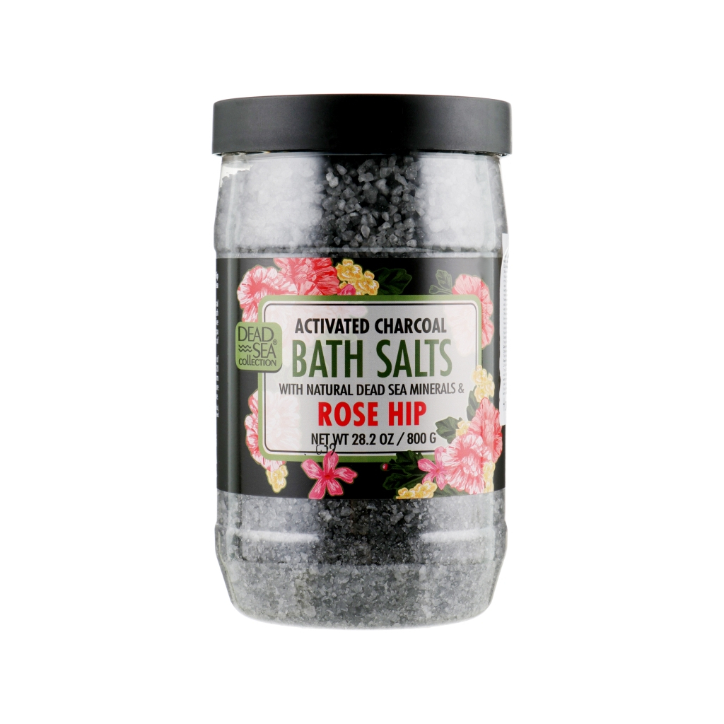 Сіль для ванн Dead Sea Collection з активованим вугіллям та екстрактом шипшини 800 г (830668004863) - изображение 1
