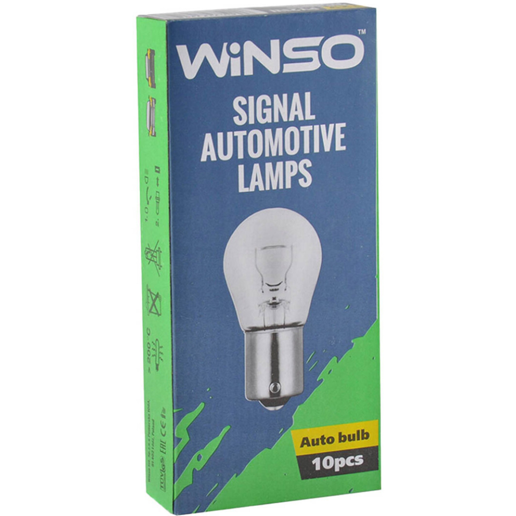 Автолампа WINSO PY21W 21W BAU15s Amber (713110) - зображення 2