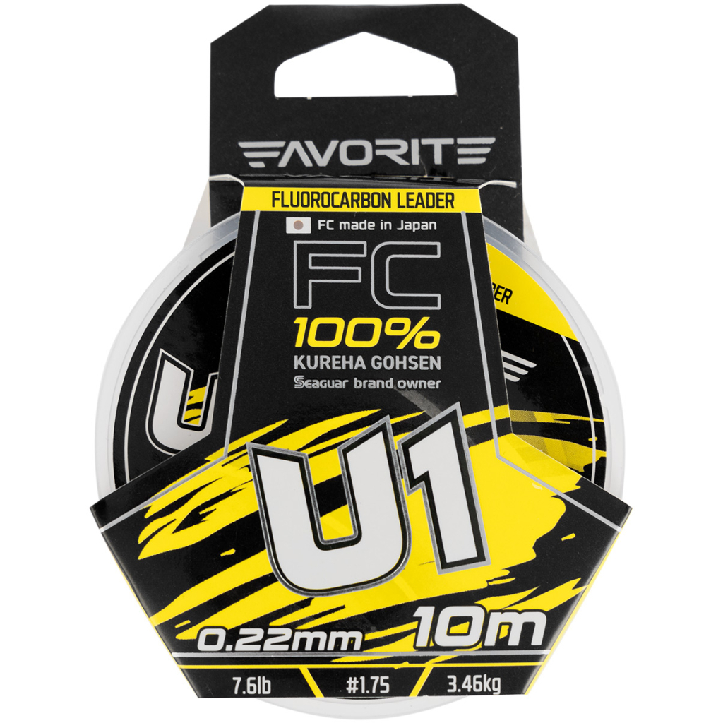 Флюорокарбон Favorite U1 FC 10m 1.75/0.22mm 7.6lb/3.46kg (1693.11.78) - зображення 2