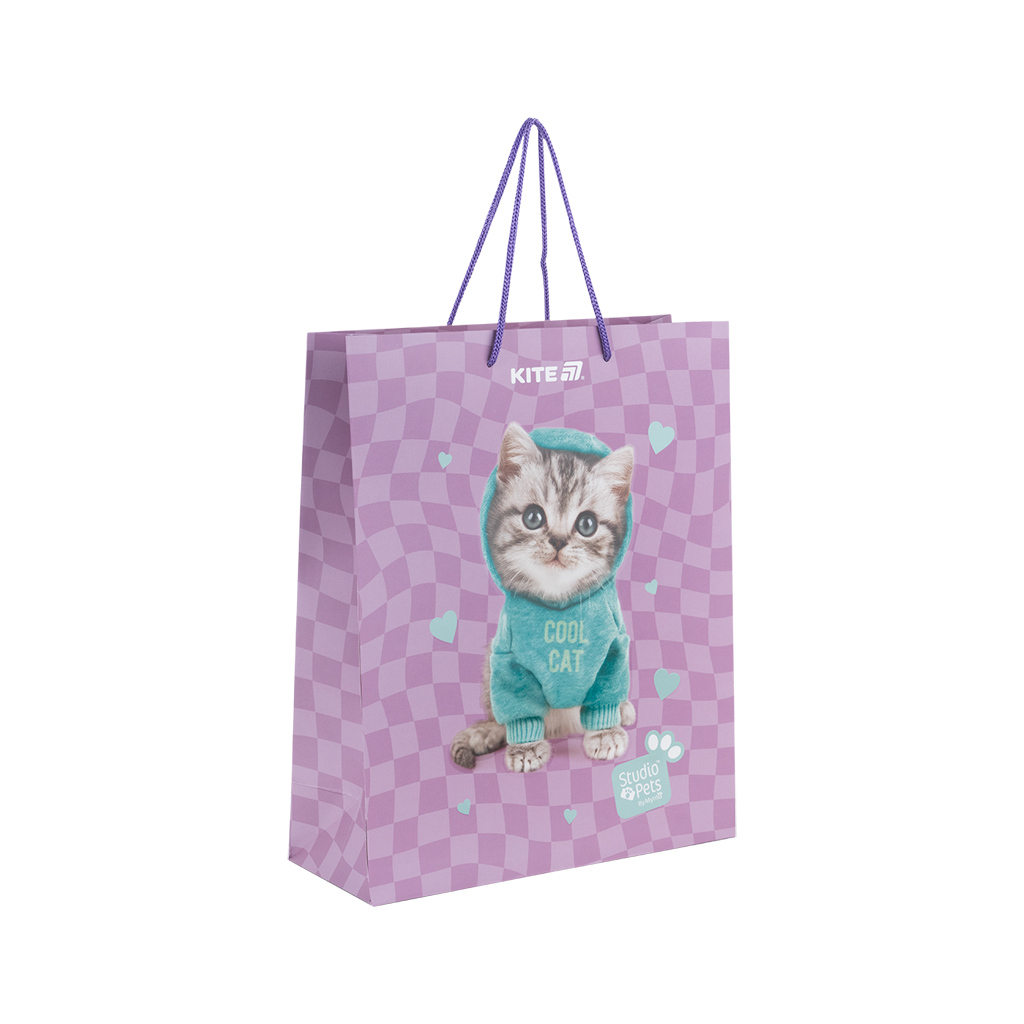 Подарунковий пакет Kite Studio Pets, 26х32 см (SP25-266) - изображение 1