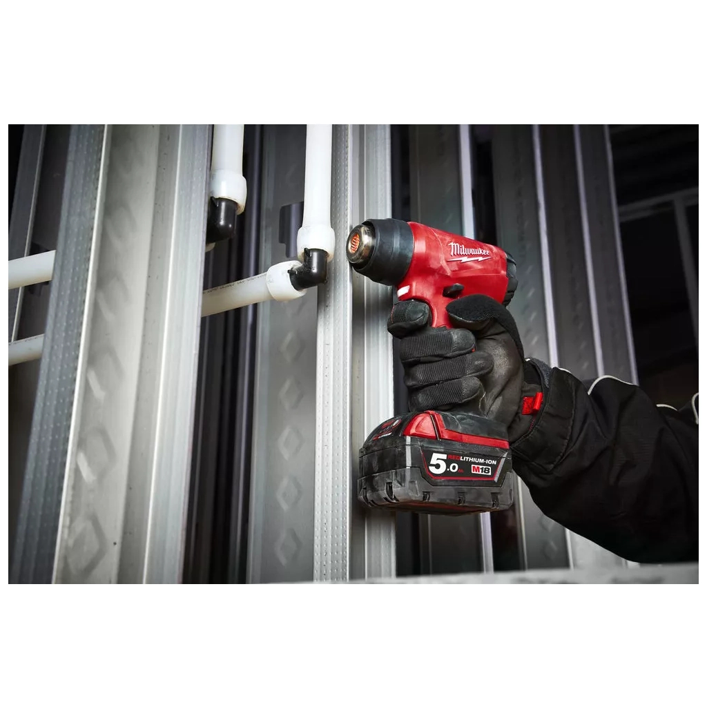 Будівельний фен Milwaukee M18 BHG-502C 2x5Ah, кейс (4933459772) - изображение 8