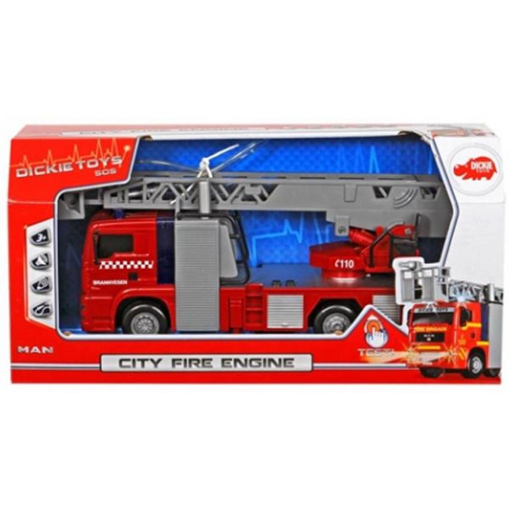 Спецтехніка Dickie Toys Пожарная машина Город со свет, звук. и вод.эффектами (3715001) - зображення 2