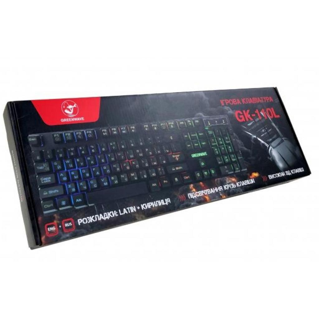 Клавіатура Greenwave GK-110L Black (R0015323) - зображення 3