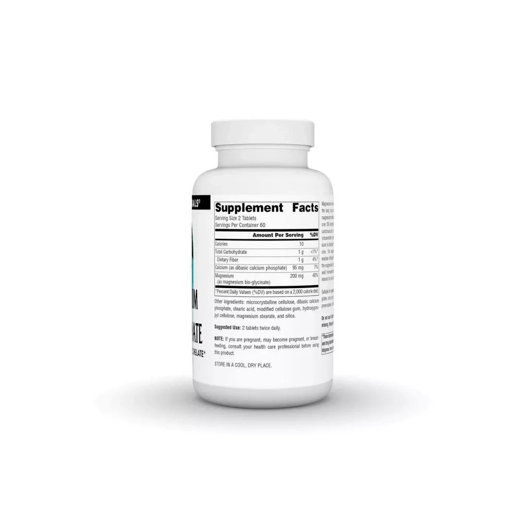 Мінерали Source Naturals Магній Бісгліцинат, Magnesium Bis-Glycinate, 120 таблеток (SNS-02132) - зображення 2