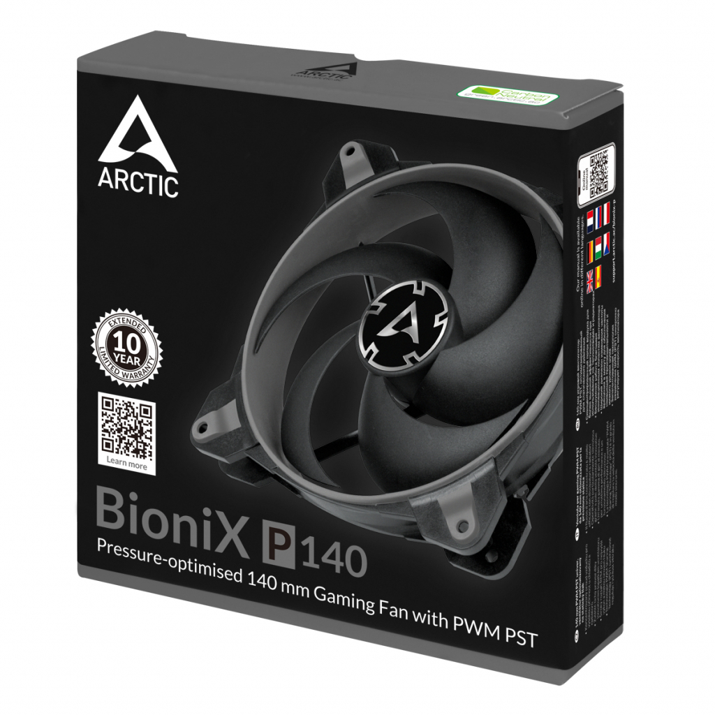 Кулер до корпусу Arctic BioniX P140 Grey (ACFAN00159A) - зображення 6