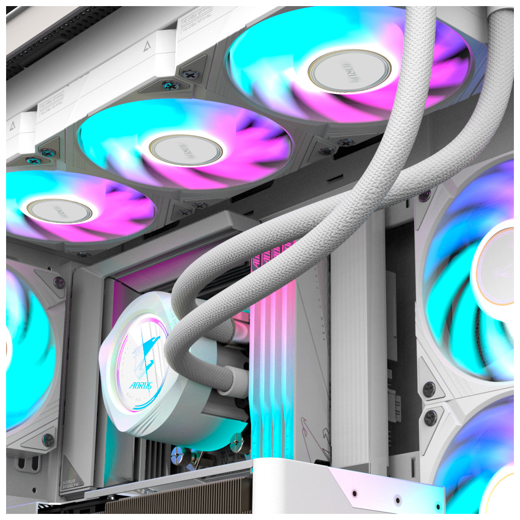 Кулер до корпусу GIGABYTE GP-ECFAN1203 ICE - зображення 9