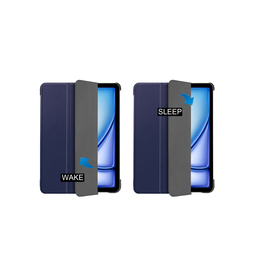 Чохол до планшета BeCover Smart Case Apple iPad Air 13" M2/M3 (2024/2025) Deep Blue (711612) - зображення 5