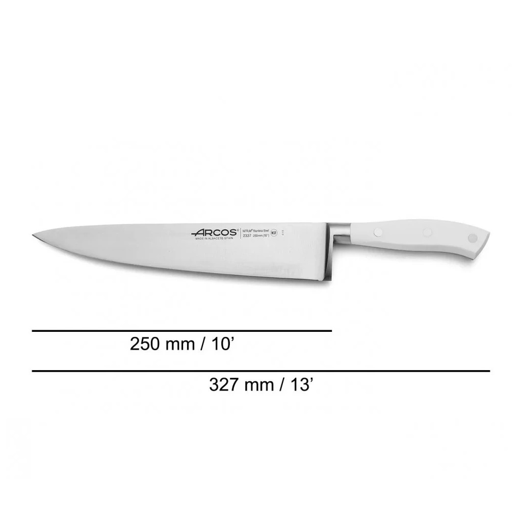Кухонний ніж Arcos Riviera кухарський 250 мм White (233724) - зображення 2