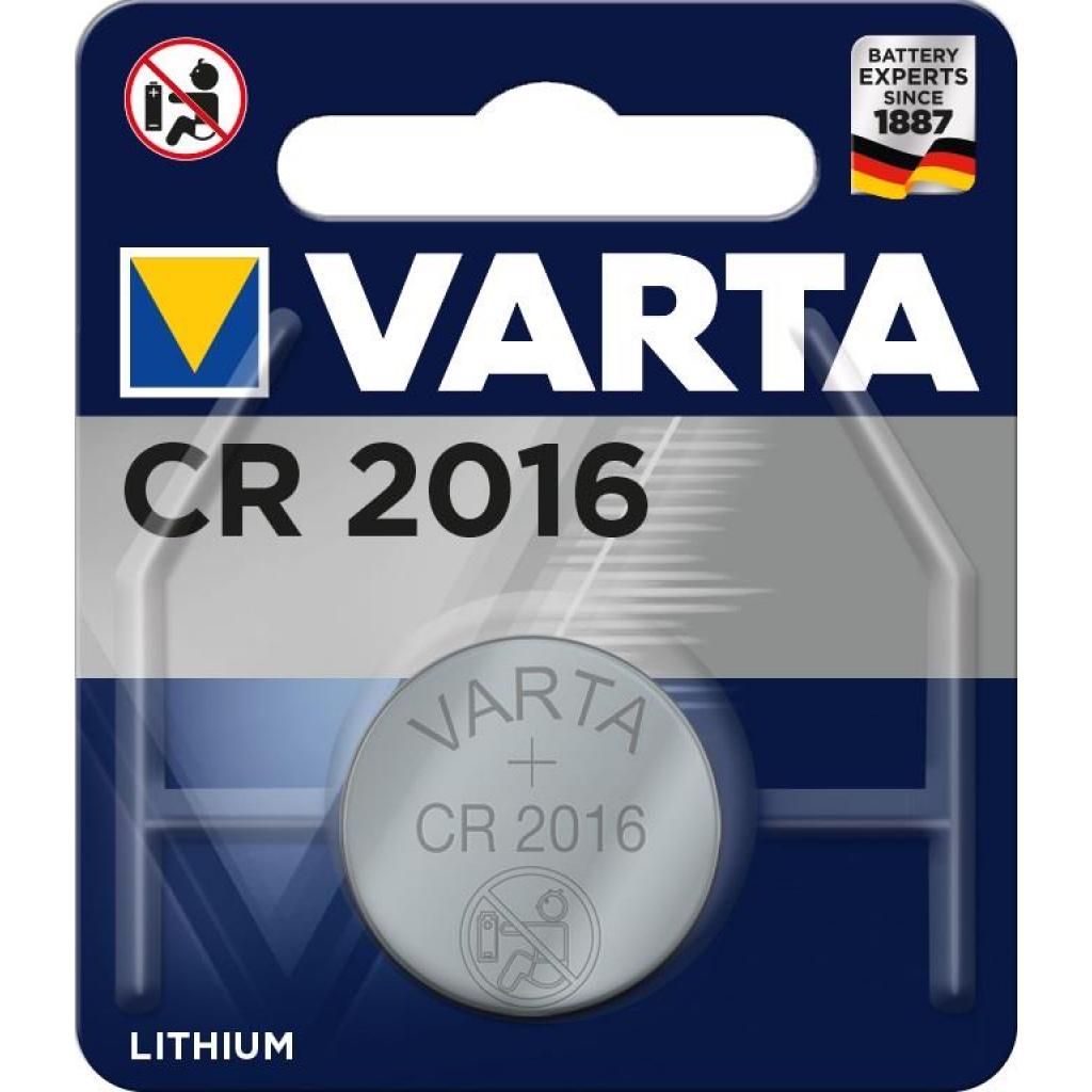Батарейка Varta CR2016 Lithium * 1 (06016101401) - зображення 1