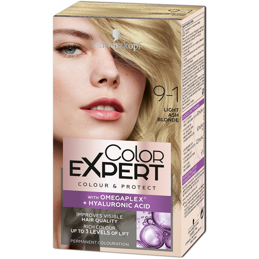 Фарба для волосся Color Expert 9-1 Холодний Світлий Блонд 142.5 мл (4015100325591) - зображення 1