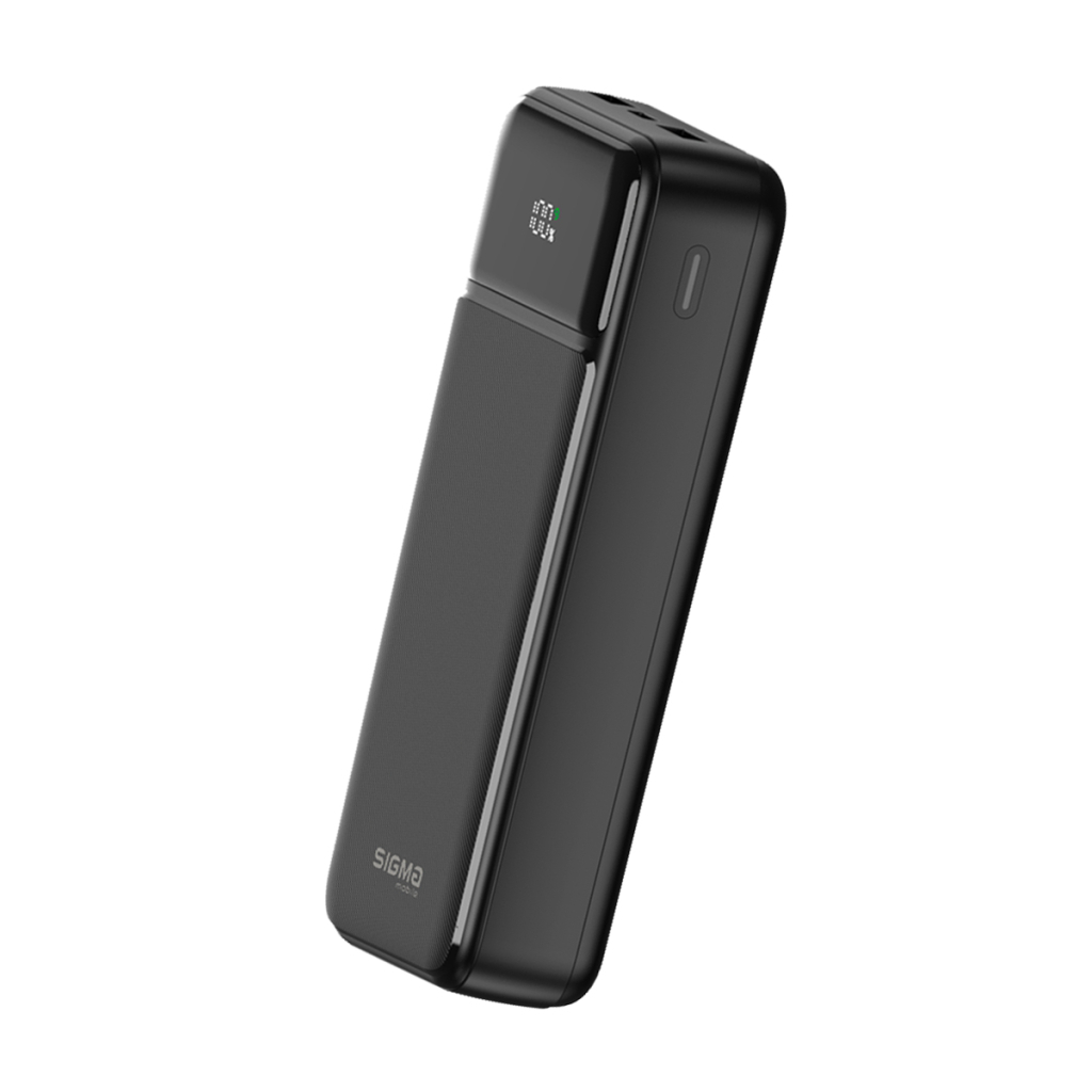 Батарея універсальна Sigma X-power SI20A4QL 20000mAh, PD/20W, QC/22.5W, LED, cable 20w, black (4827798799710) - зображення 5