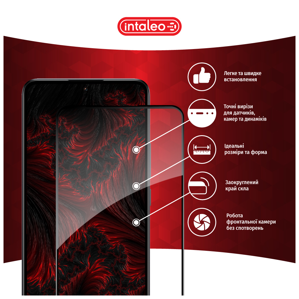 Скло захисне Intaleo Full Glue Xiaomi 13T Pro Black (1283126582622) - зображення 3