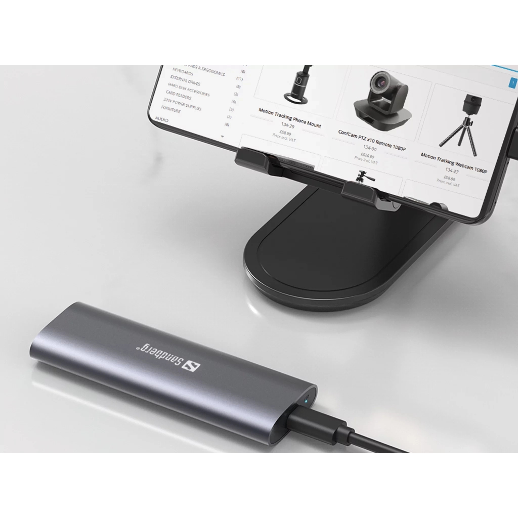 Кишеня зовнішня Sandberg SSD M.2, (NVMe) M-Key USB Type-C 3.2 (136-39) - зображення 6