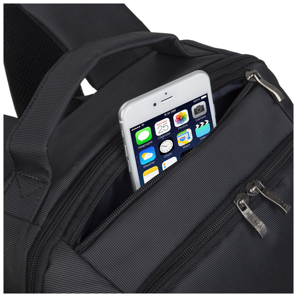 Рюкзак для ноутбука RivaCase 15.6" 8262 Black (8262Black) - изображение 8