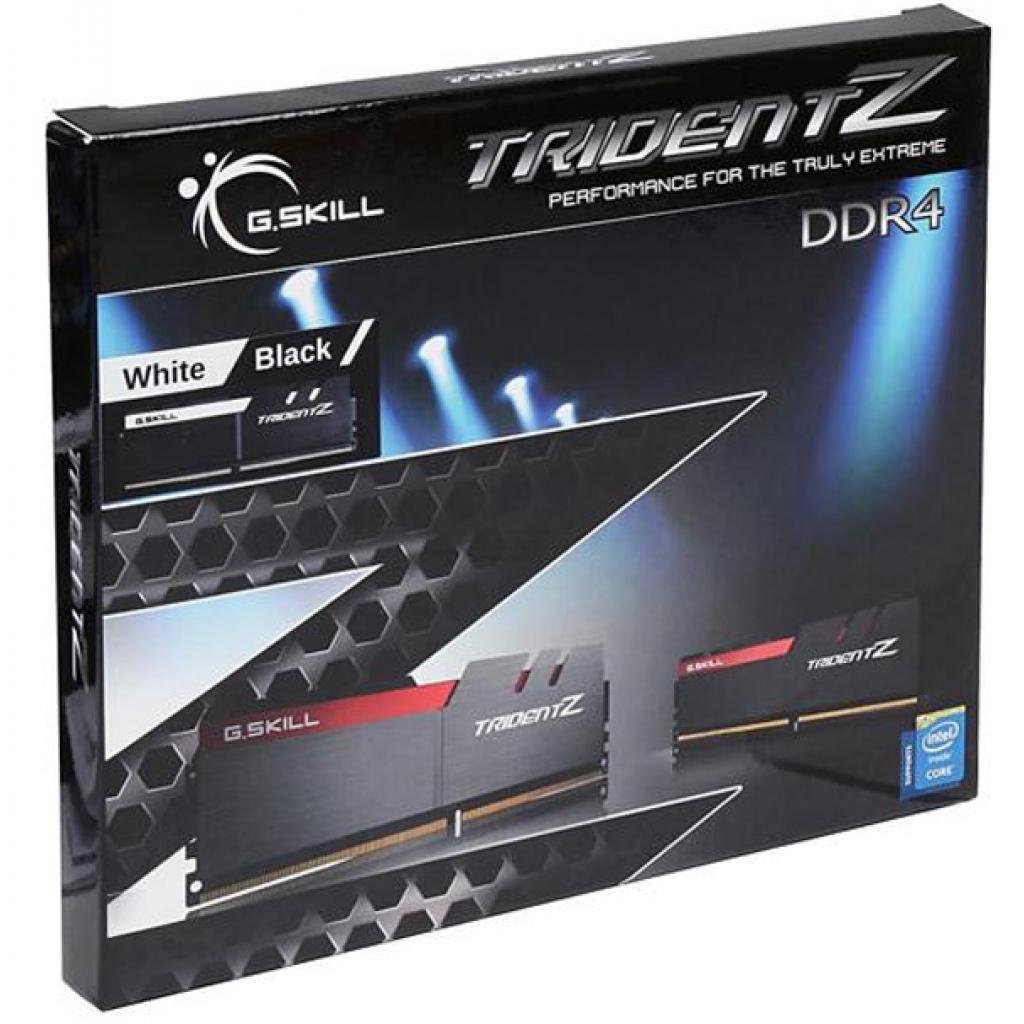 Модуль пам'яті для комп'ютера DDR4 16GB (2x8GB) 3200 MHz Trident Z Black H/White G.Skill (F4-3200C16D-16GTZKW) - зображення 3