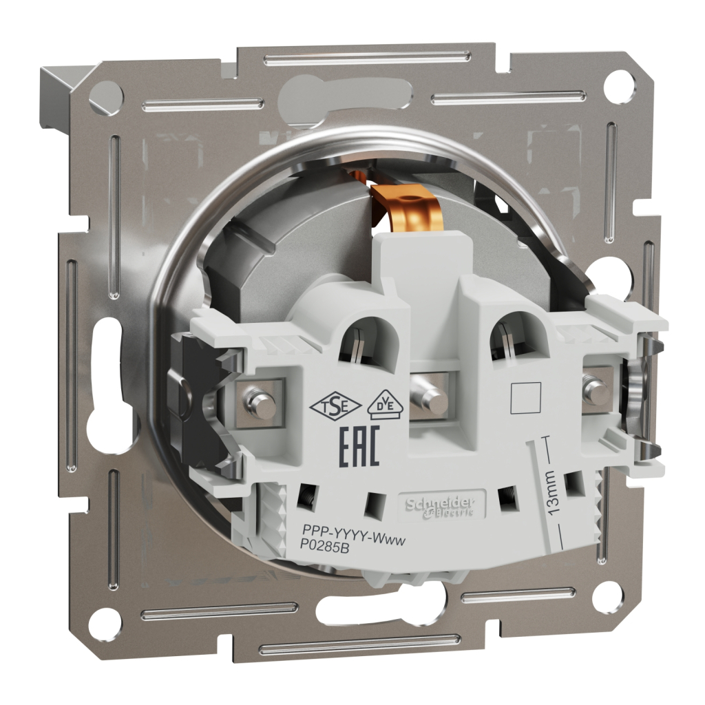 Розетка Schneider Electric ASFORA з кришкою, алюміній (EPH3100161) - изображение 7