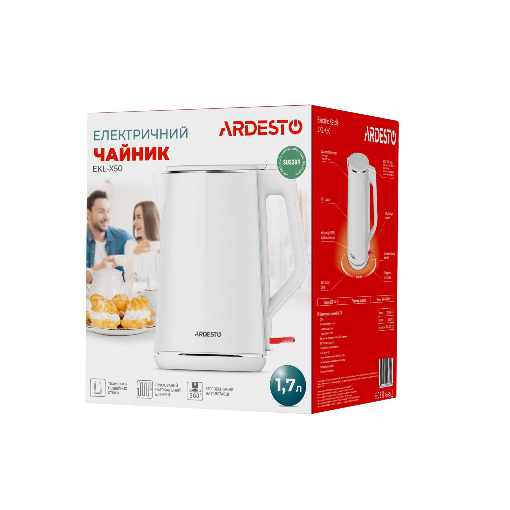 Електрочайник Ardesto EKL-X50 - зображення 3