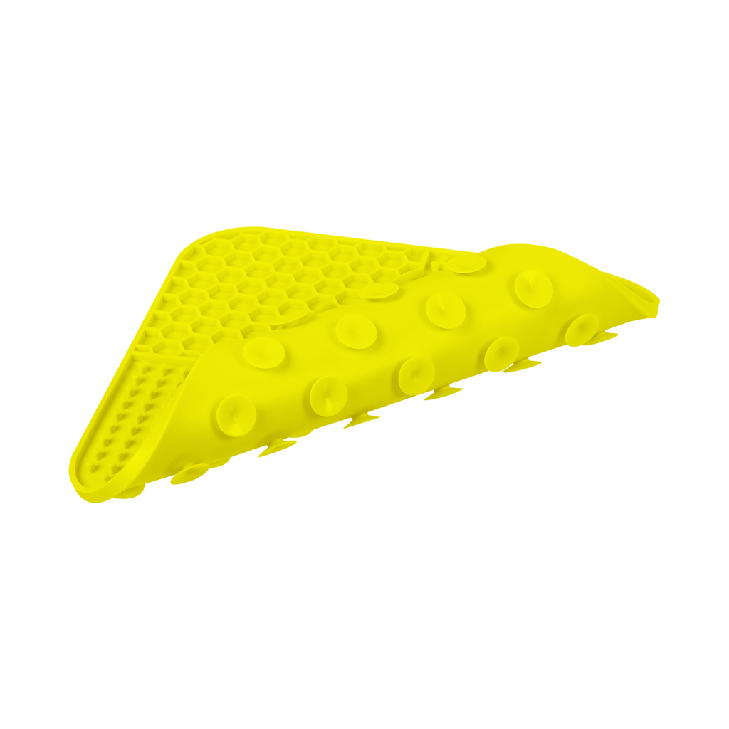 Універсальний посуд для тварин WAUDOG Silicone Килимок для злизування 19х19х1 см жовтий (23528) - зображення 4