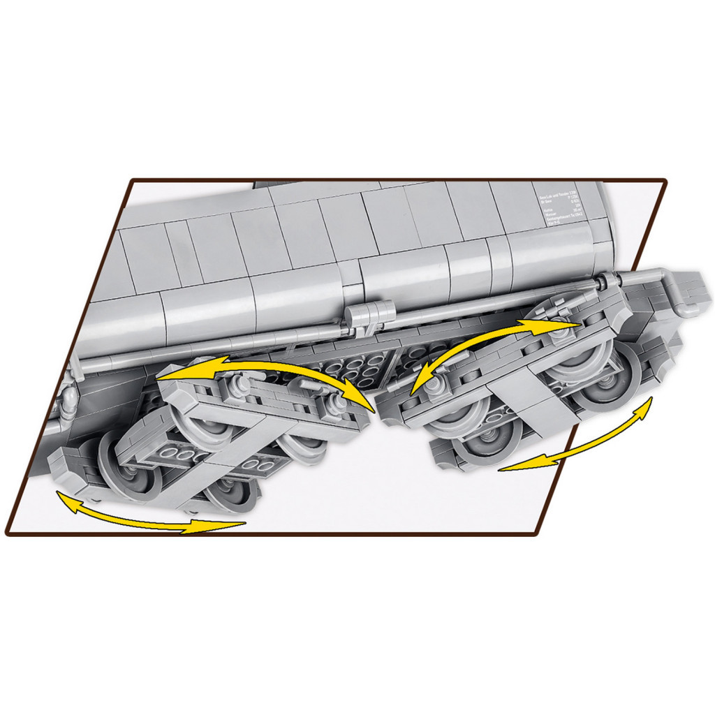 Конструктор Cobi Локомотив Kriegslokomotive Class 52 1:35, 2476 деталей (COBI-6281) - зображення 5