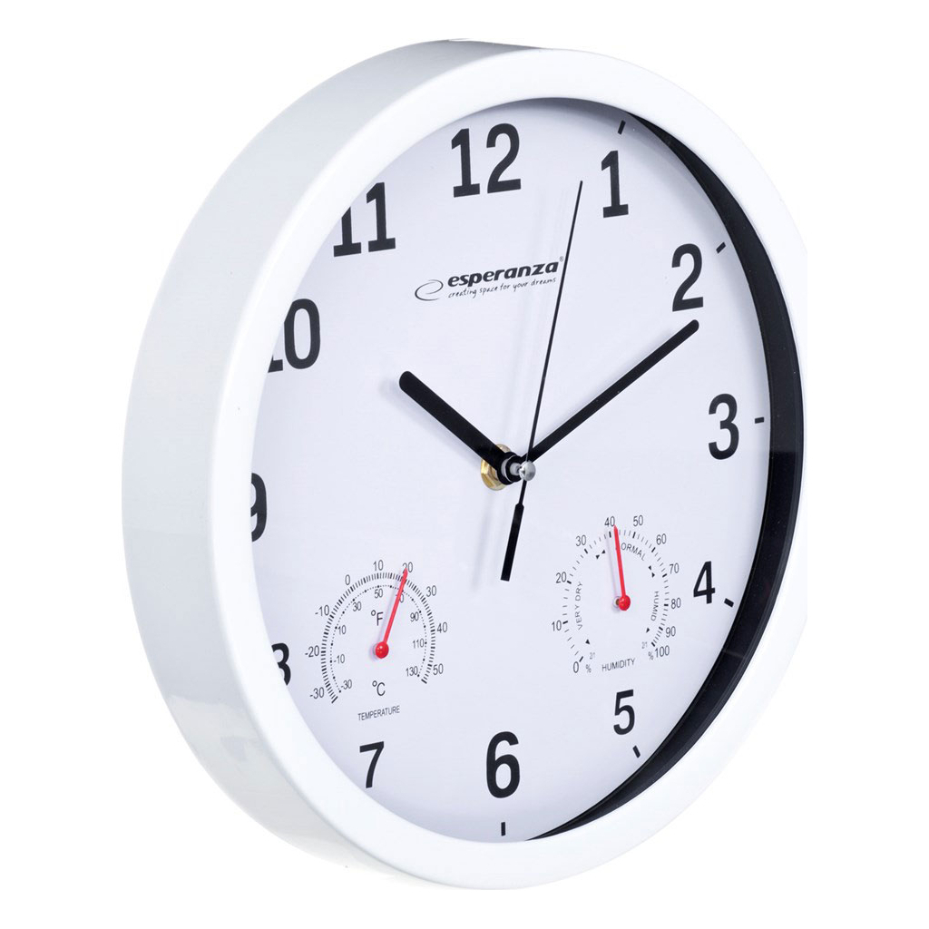 Настінний годинник Esperanza Wall Clock Lyon 25см White (EHC016W) - зображення 2