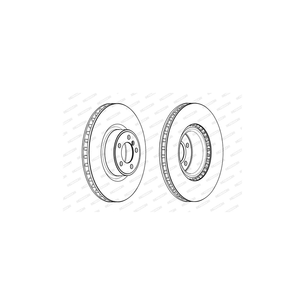 Гальмівний диск FERODO DDF2086C-1 - зображення 1
