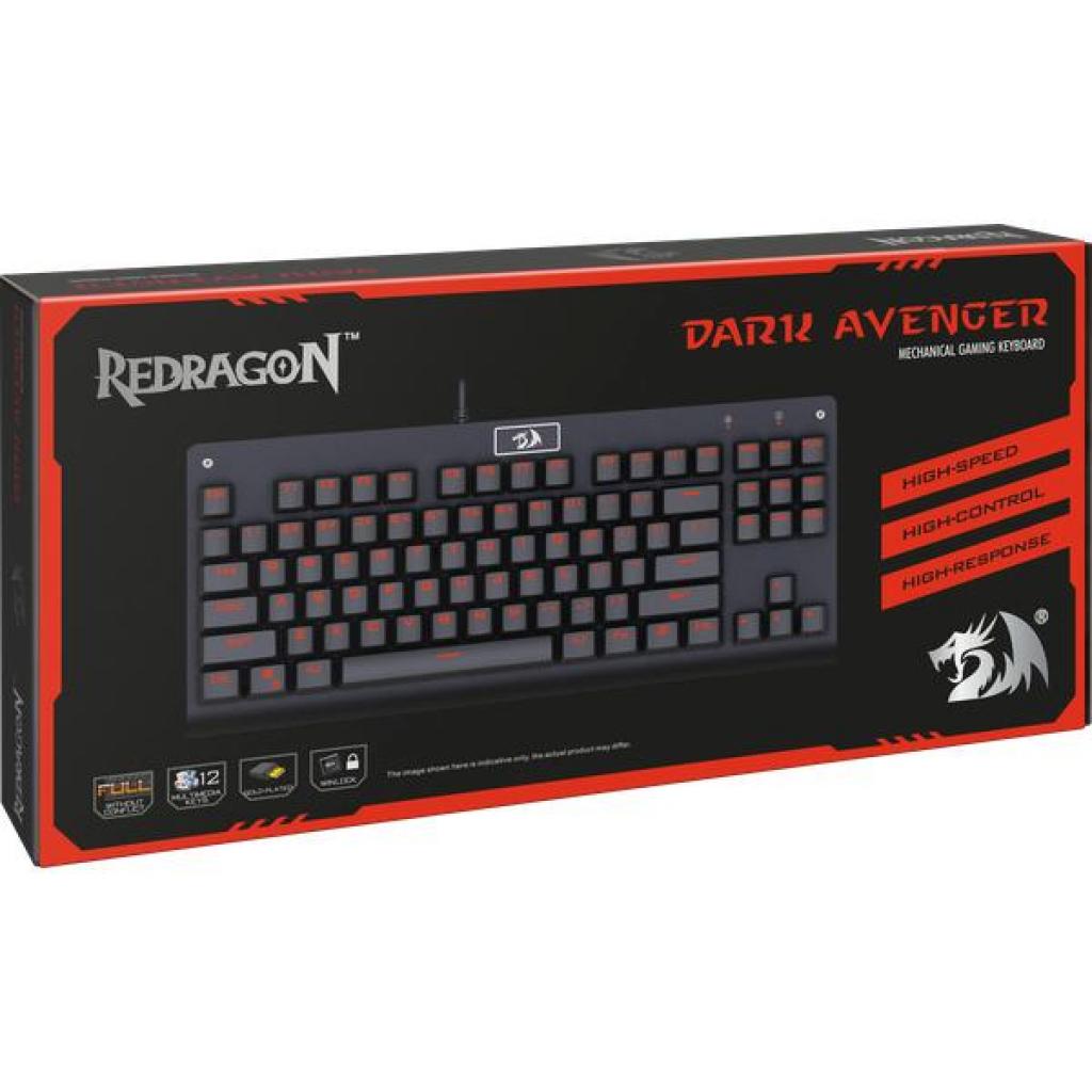 Клавіатура Redragon Dark Avenger RU Black (75087) - зображення 4