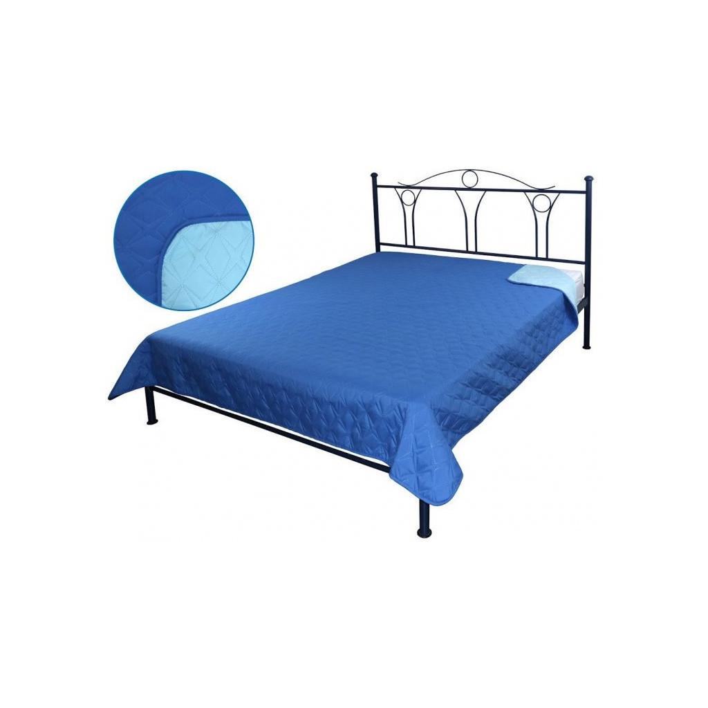 Покривало Руно двостороннє Зірка синьо-блакитне 212х240 см (329.52У_СБ зірка) - зображення 1