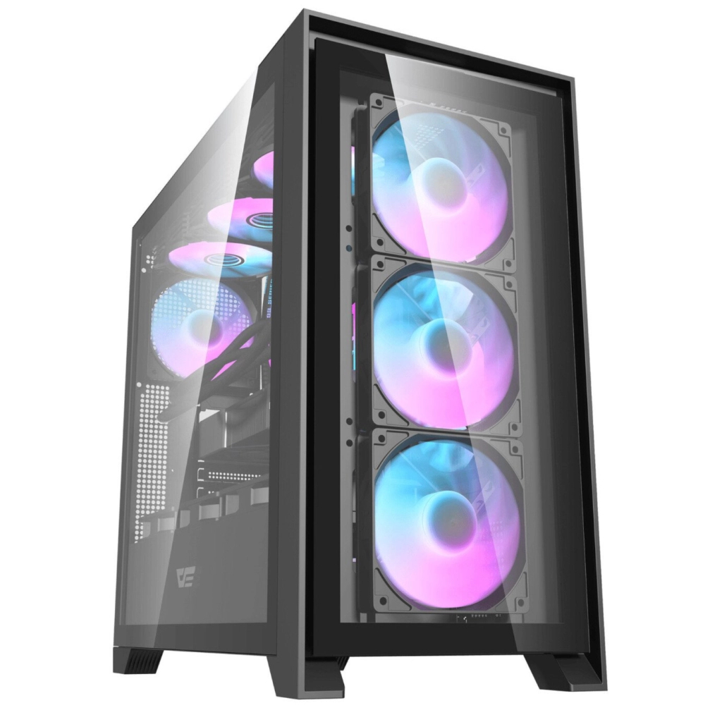 Корпус для ПК DARKFLASH DRX90 GLASS BLACK - зображення 3