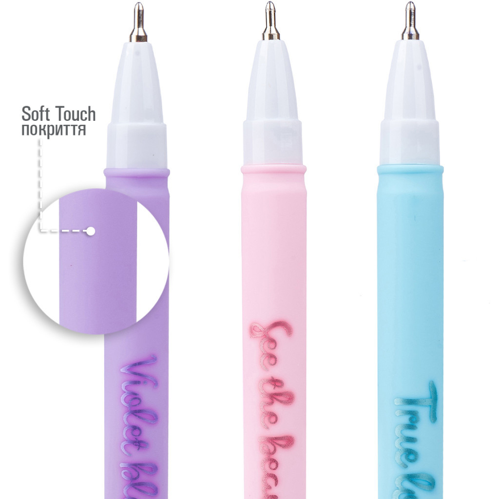 Ручка кулькова Yes Glam 0,7 мм синя (412014) - зображення 3