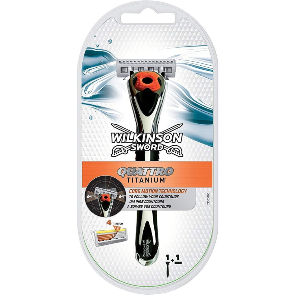 Бритва Wilkinson Sword Quattro Titanium Core Motion (4027800136506) - зображення 1