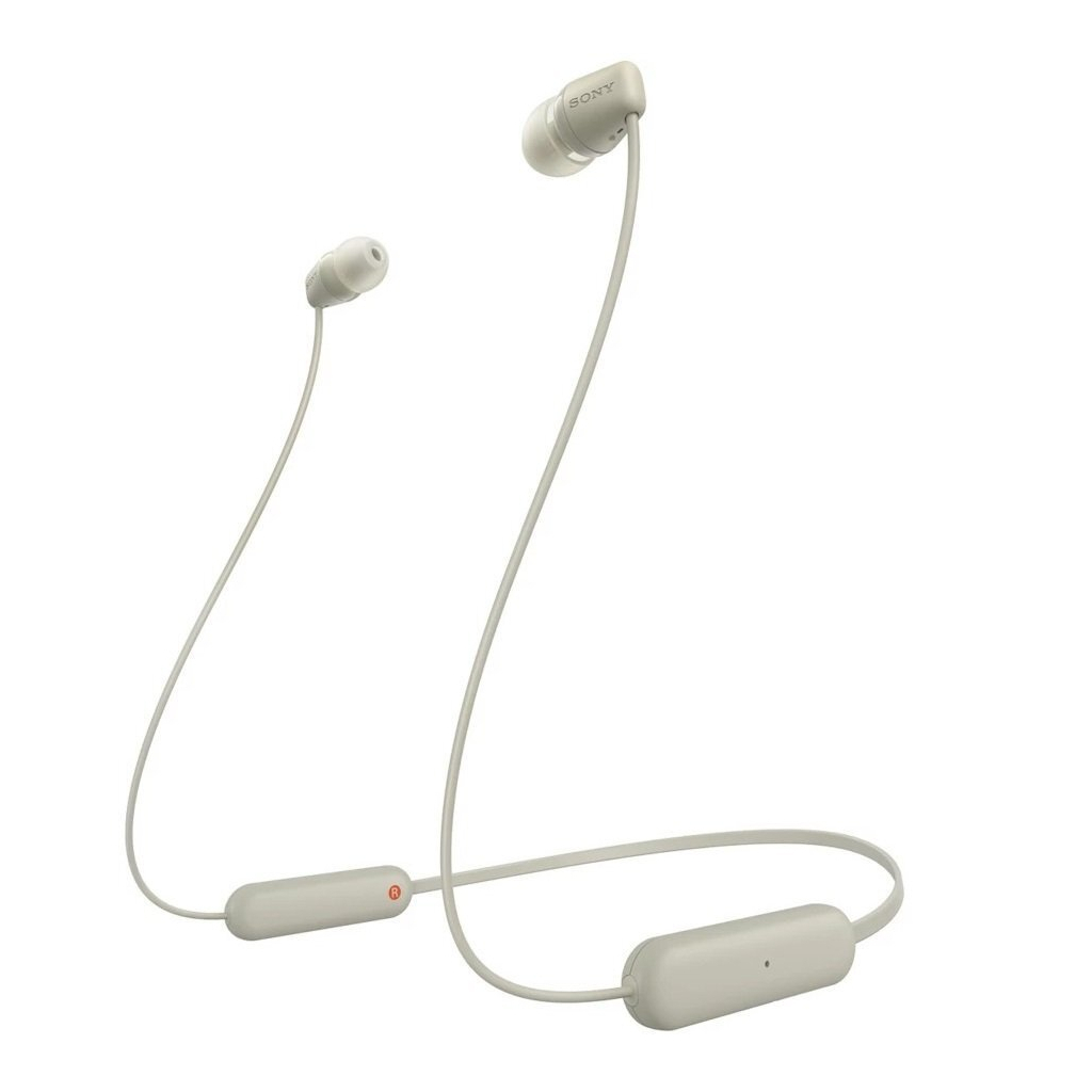 Навушники Sony WI-C100 Beige (WIC100C.CE7) - зображення 1