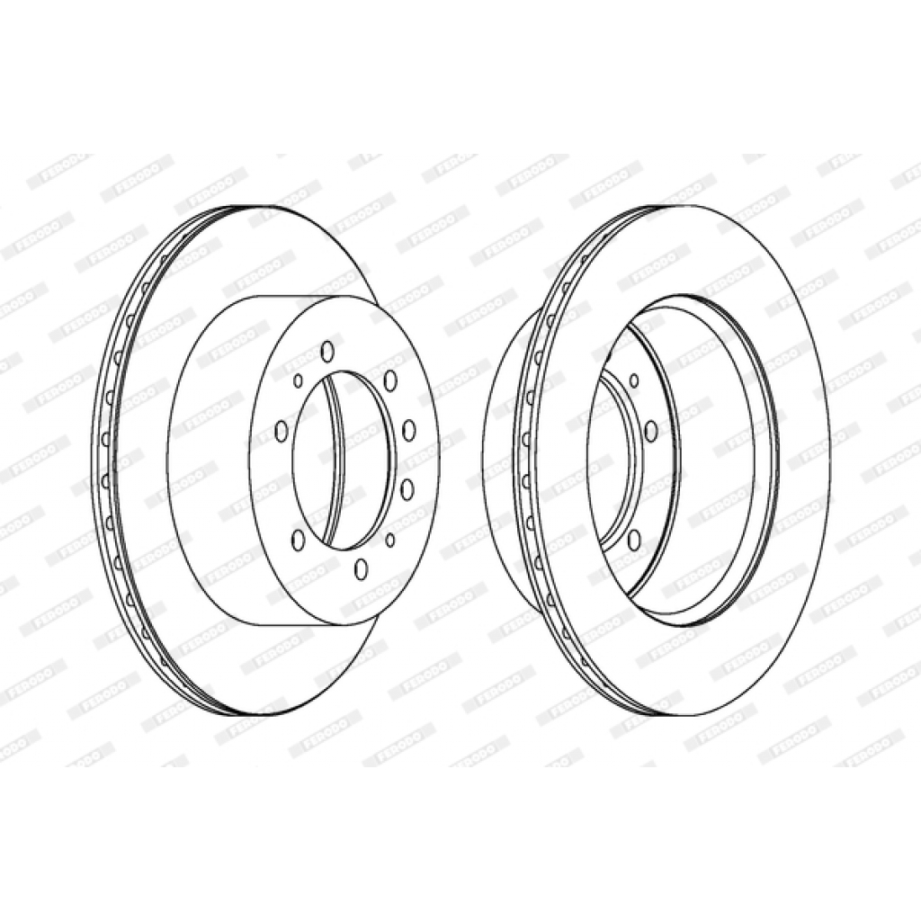 Гальмівний диск FERODO DDF976-1 - зображення 1