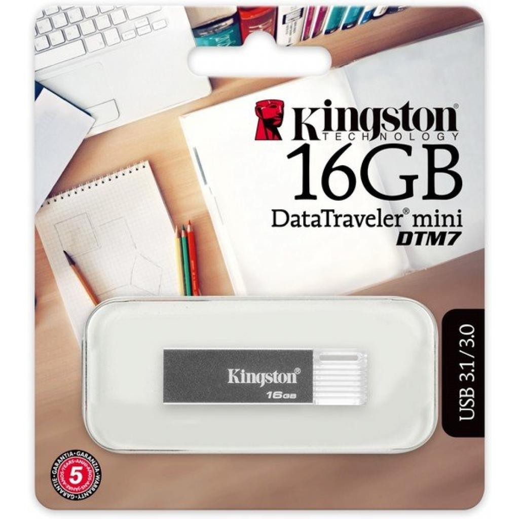 USB флеш накопичувач Kingston 16GB DT Mini DTM7 USB 3.0 (DTM7/16GB) - зображення 4