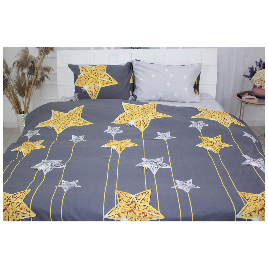 Постільна білизна MirSon Бязь Premium 17-0422 Golden Star King Size (2200002949668) - зображення 2