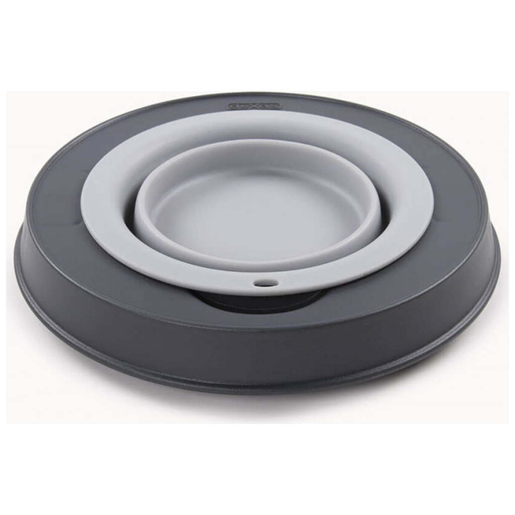 Посуд для собак Dexas Миска одинарна на складній підставці-мала 360 мл світло-сіра (0084297309091) - зображення 3