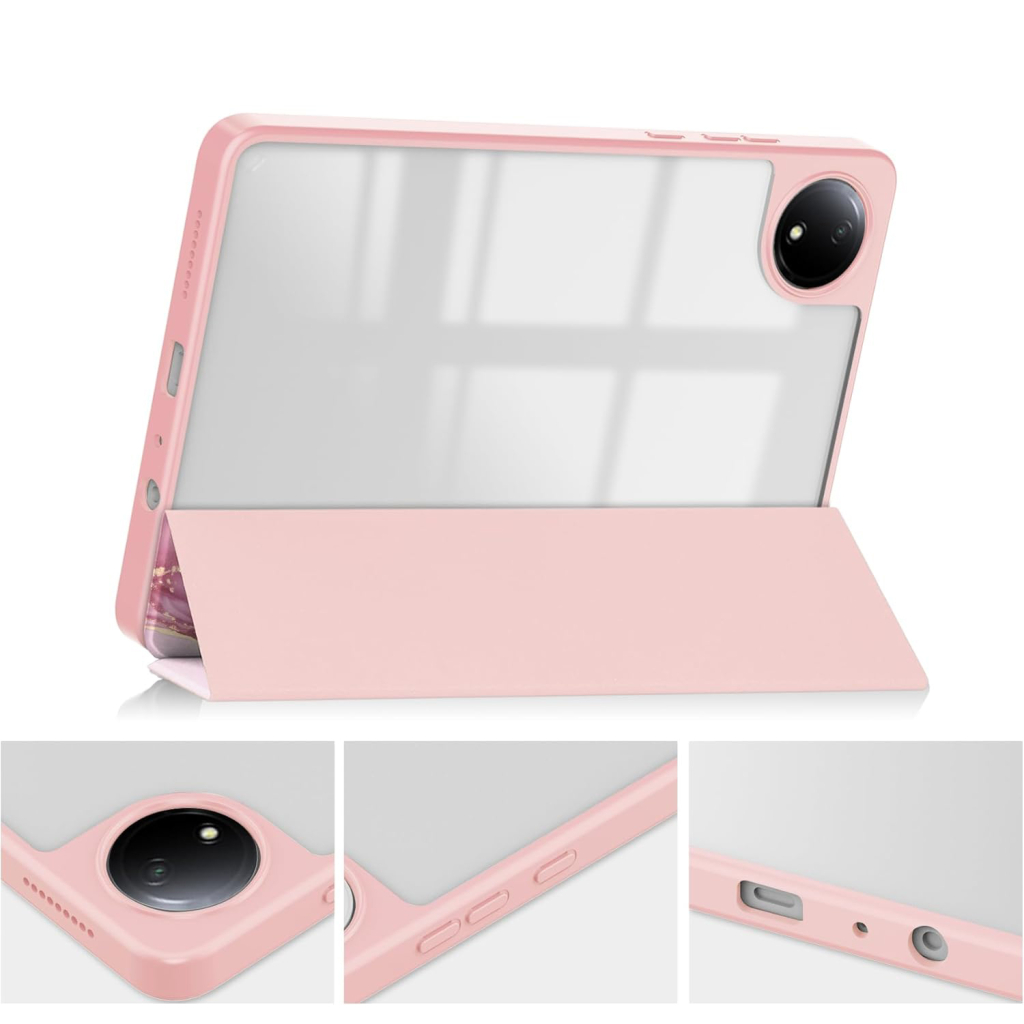 Чохол до планшета BeCover Soft Edge TPU Xiaomi Redmi Pad SE 8.7" Pink Marble (712576) - зображення 6